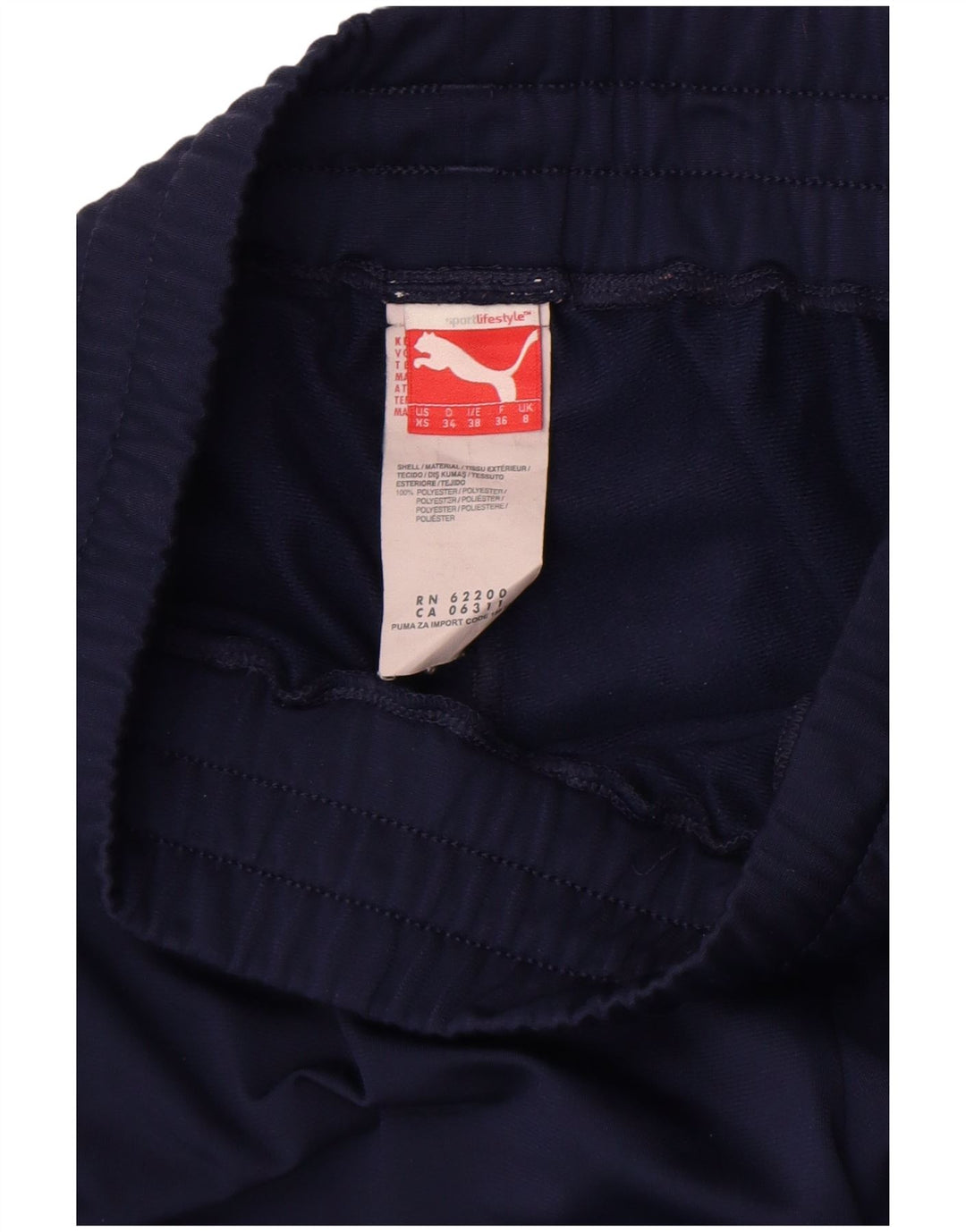 Puma Pantalon de survêtement pour femme Joggers UK 8 Small Bleu marine Polyester