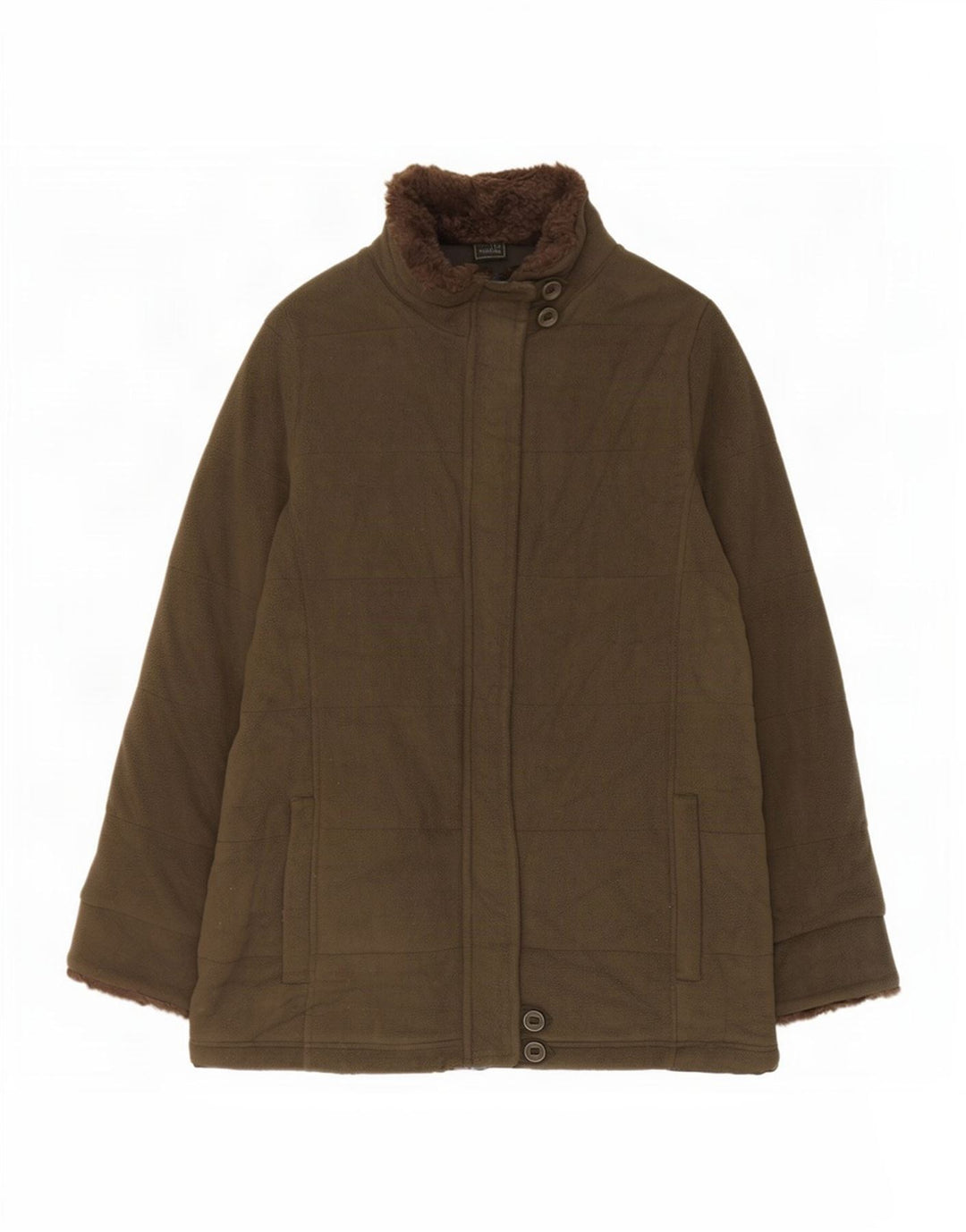Marks & Spencer Veste polaire pour femme UK 12 Polyester vert moyen