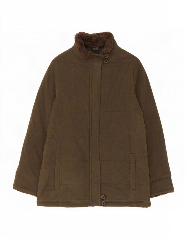 Marks & Spencer Veste polaire pour femme UK 12 Polyester vert moyen