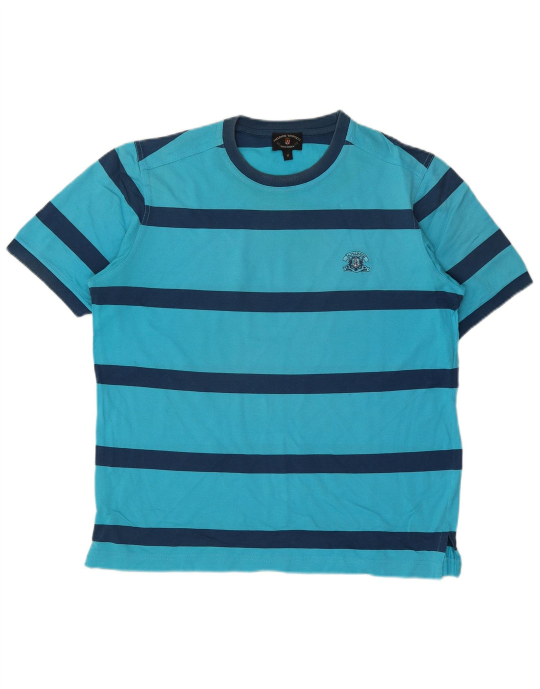 AMERIGO VESPUCCI T-Shirt Homme Bleu Moyen Rayé