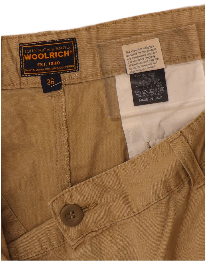 WOOLRICH Pantalon Chino Droit Homme W36 L28 Coton Beige