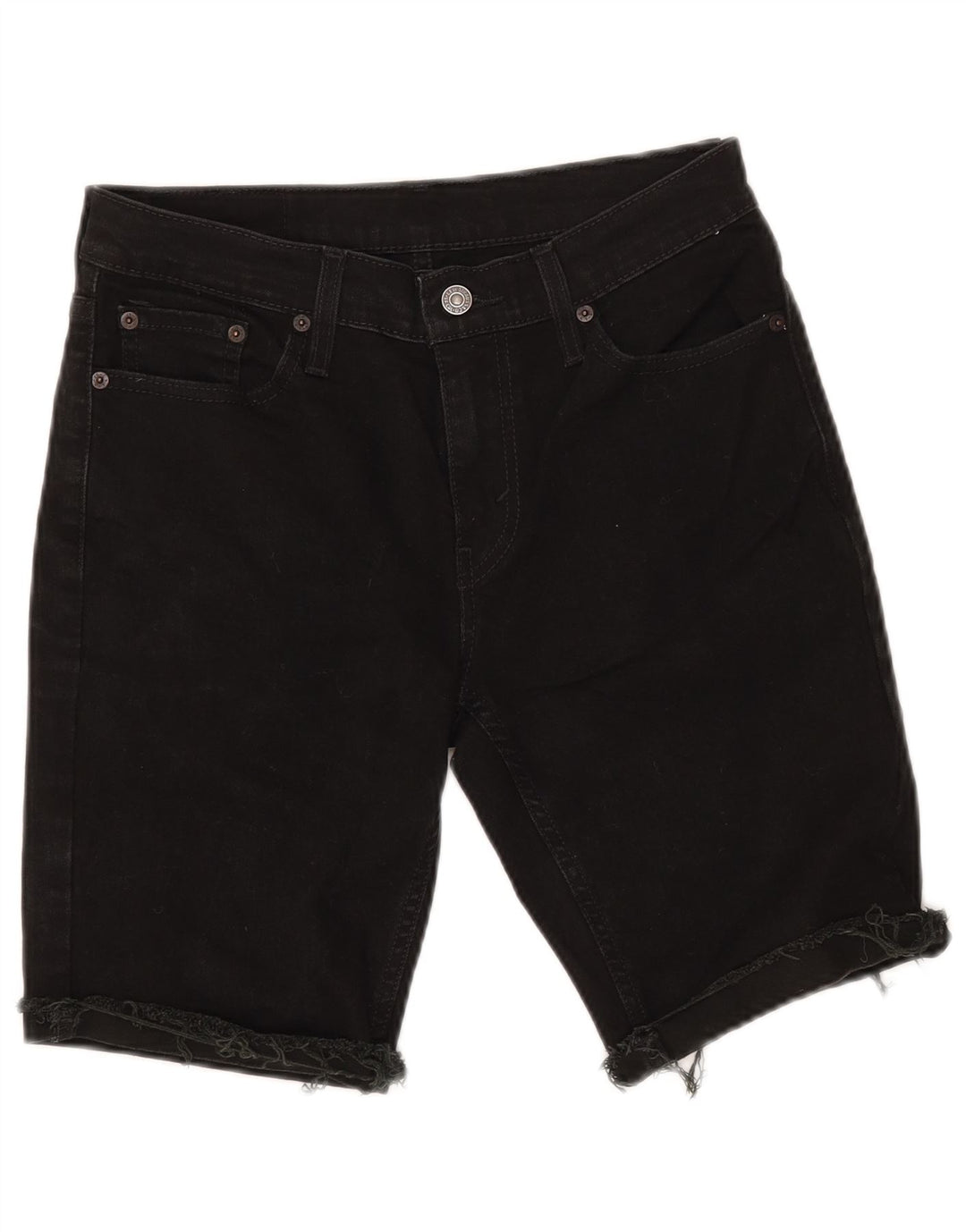 LEVI'S Short en Jean 511 Femme W30 Coton Noir Moyen