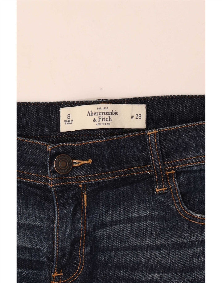 Abercrombie & Fitch Short en jean pour femme US 8 Medium W29 Bleu marine
