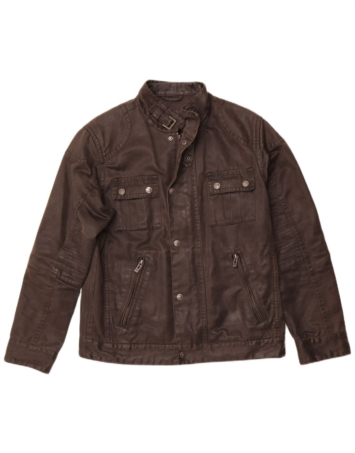 ENGBERS Veste utilitaire pour homme UK 40 Large Noir Coton