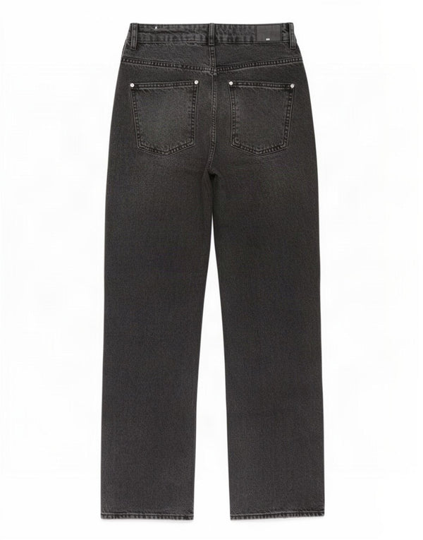 Zara Jean droit taille haute pour femme EU 38 Small W28 L32 Gris