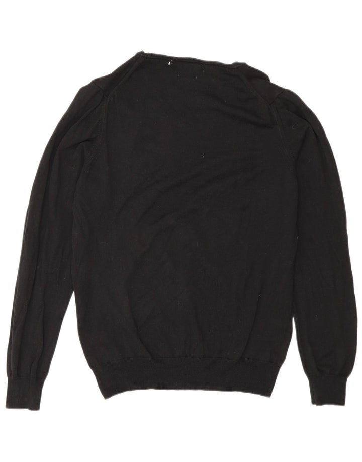 Zara Pull Col V Homme Noir Moyen