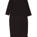 MARKS & SPENCER Robe fourreau à manches 3/4 pour femme UK 10 Small Noir Polyester