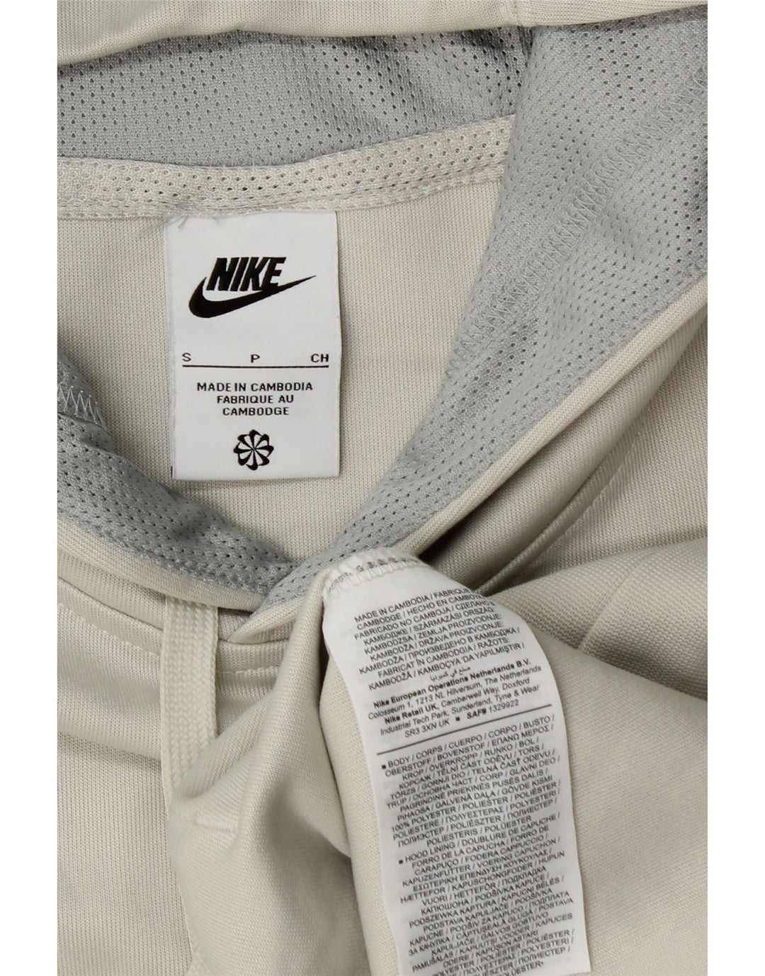 NIKE Pull à capuche graphique pour homme Petit gris Colorblock Polyester