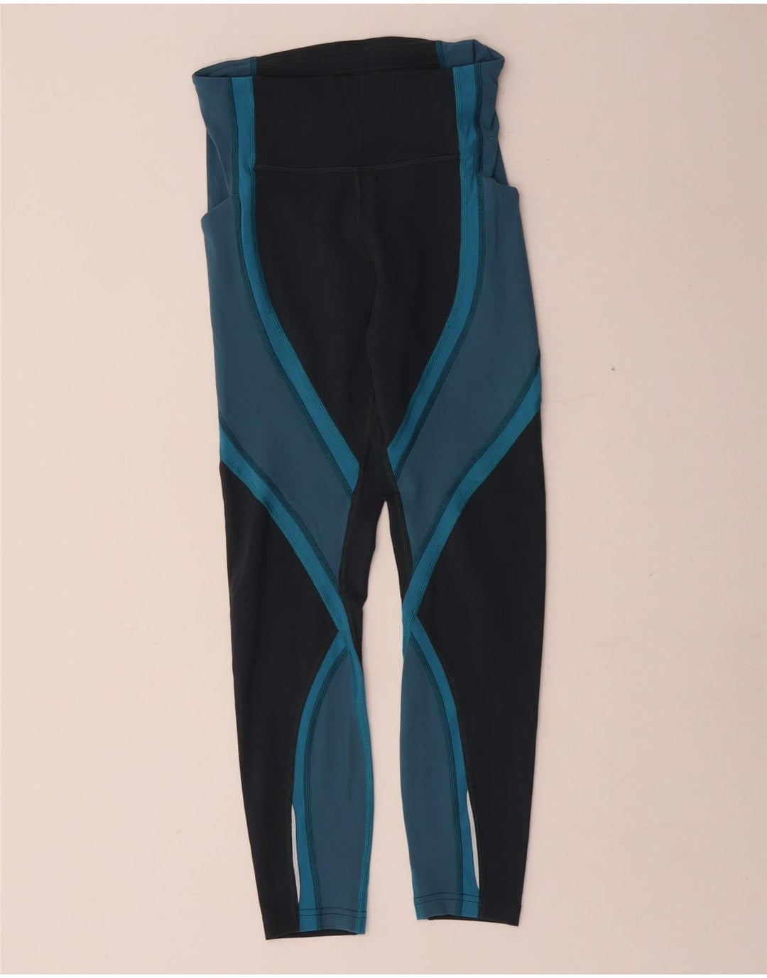 Lululemon Leggings pour femme US 4 Small Bleu Colorblock Nylon