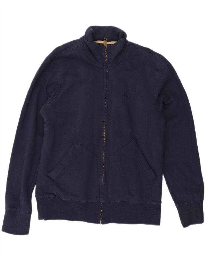 EDDIE BAUER Mens Cardigan Sweater XL Navy Blue Cotton Vintage Eddie Bauer and Second-Hand Eddie Bauer from Messina Hembry 