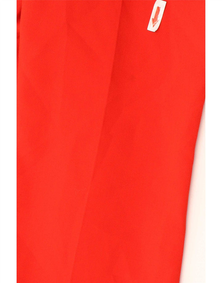 Zara Pantalon décontracté Bootcut Femme Petit W26 L29 Rouge Polyester