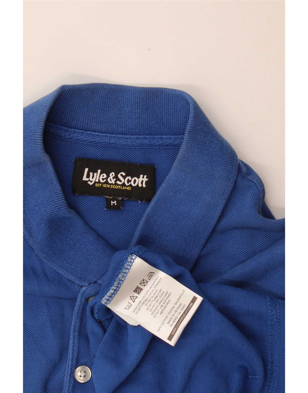 Lyle & Scott Polo Homme Bleu Moyen Coton