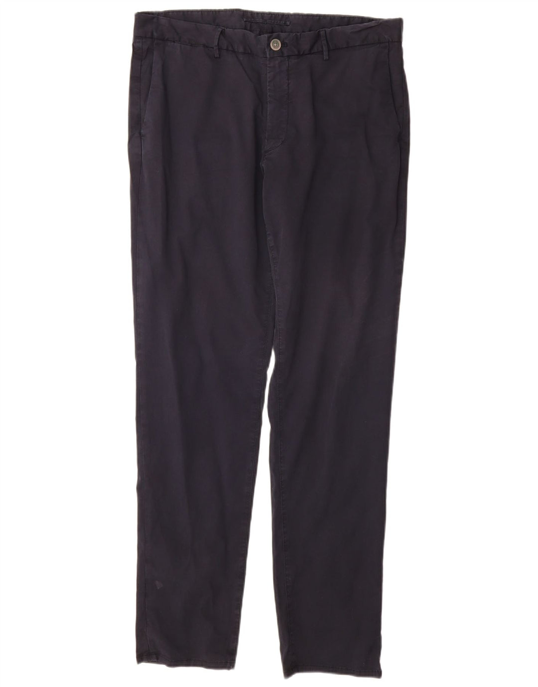 MASSIMO DUTTI Pantalon Chino Coupe Slim Homme EU 44 Large W34 L32 Bleu Marine