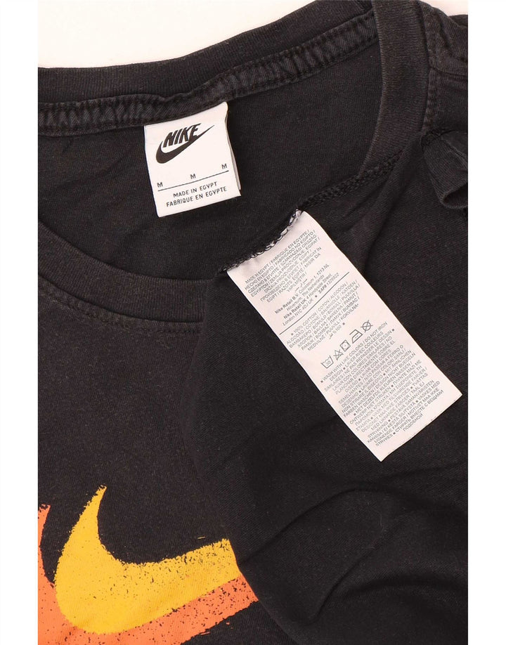 Nike T-shirt graphique pour homme en coton noir moyen