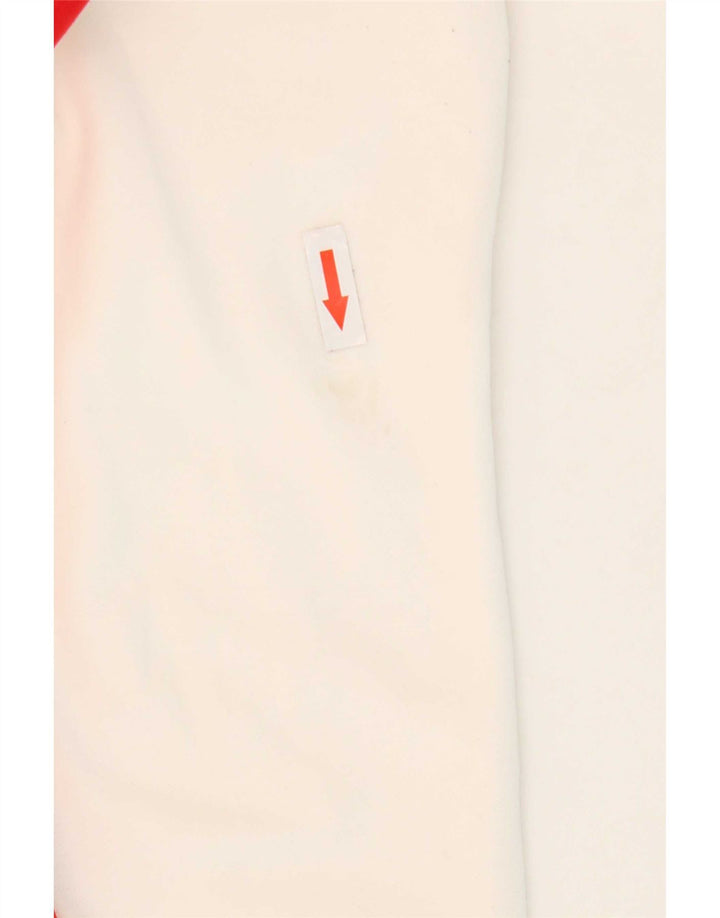Puma Veste de survêtement courte pour femme UK 10 Small Blanc Colourblock