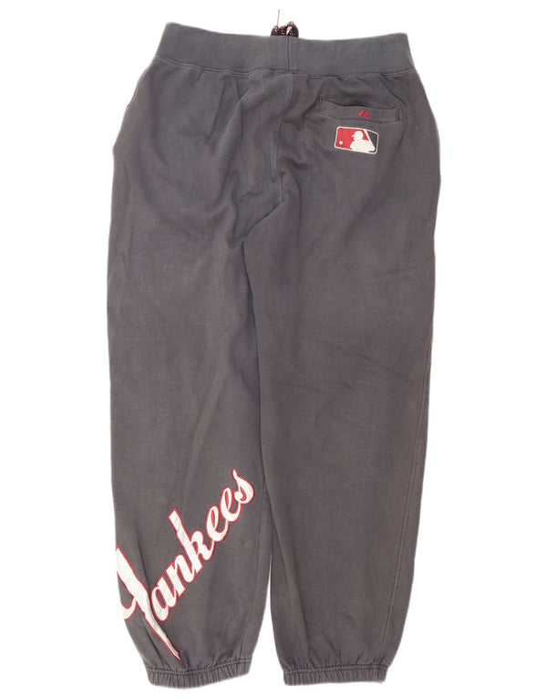 Majestic Pantalon de survêtement New York Yankees pour homme Gris Taille L