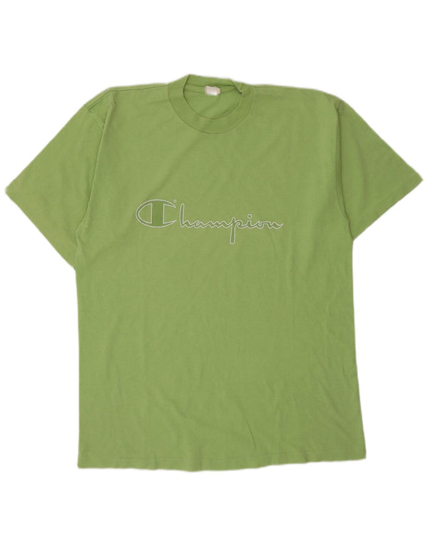 Champion T-Shirt Graphique Homme Grand Vert Coton