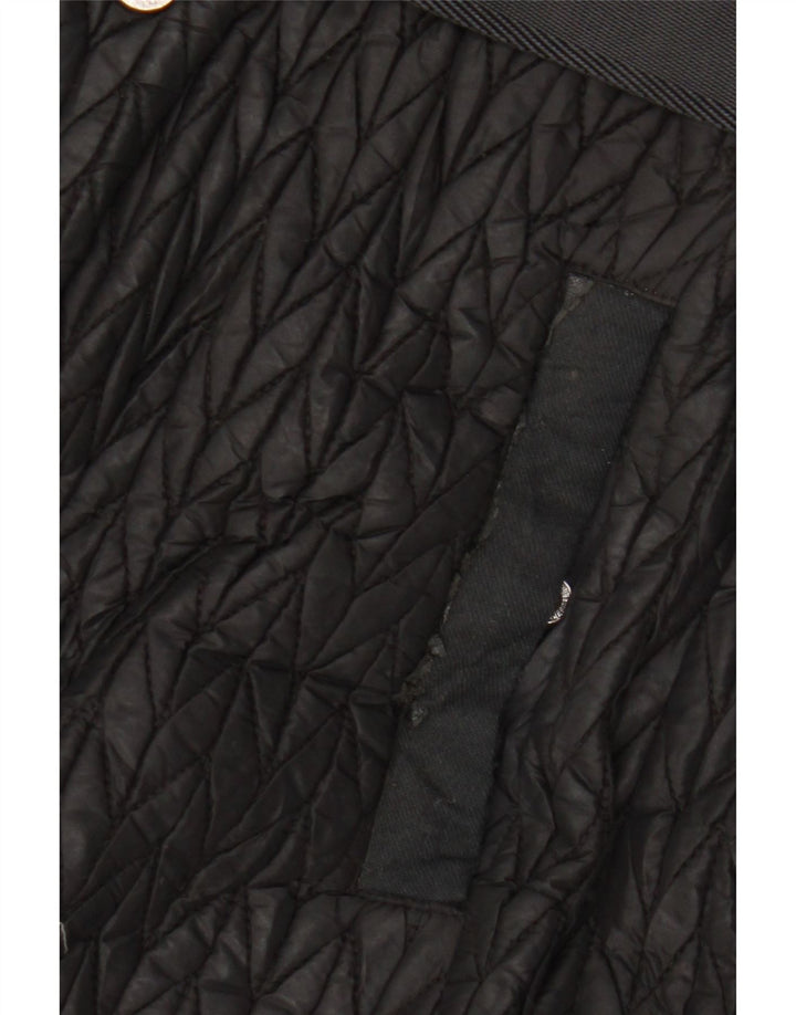 Karen Millen Manteau rembourré pour femme UK 12 Medium Noir Polyamide