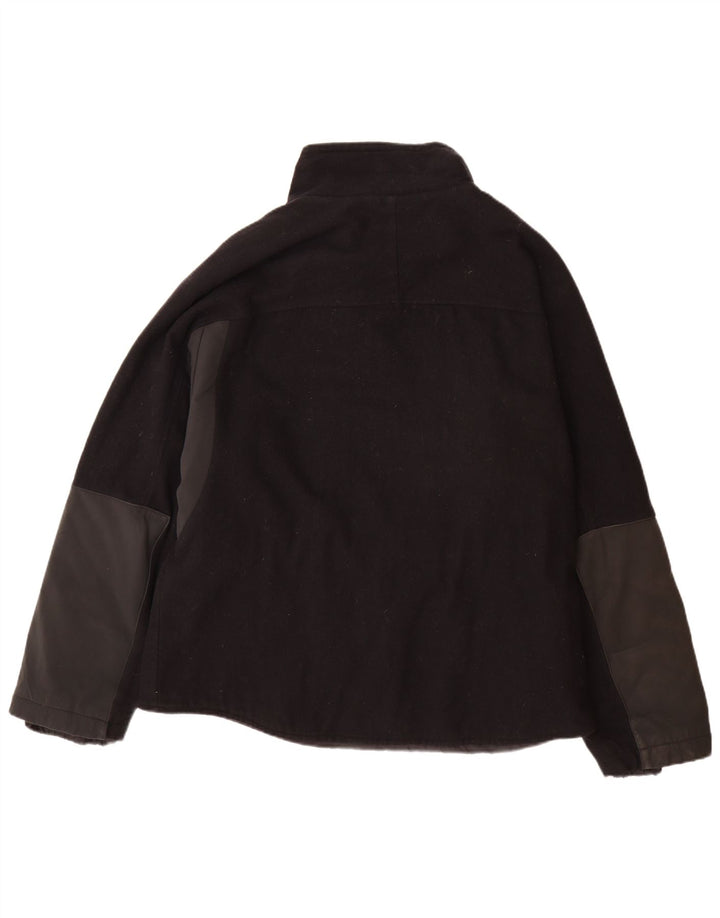Tommy Hilfiger Veste utilitaire pour hommes UK 44 2XL Laine colorblock noire