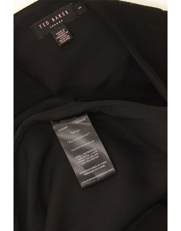 Ted Baker Robe moulante pour femme Taille 1 XS Laine noire