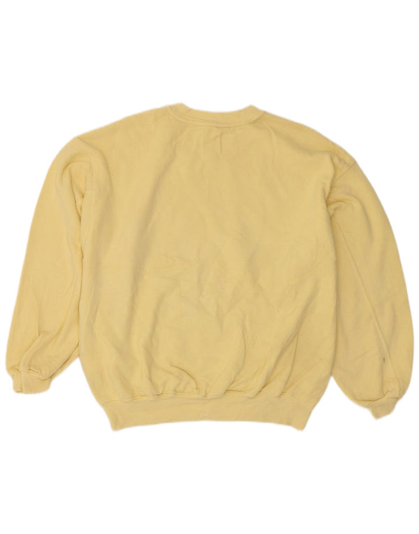 Billabong Sweat-shirt surdimensionné graphique pour femme UK 14 Jaune moyen