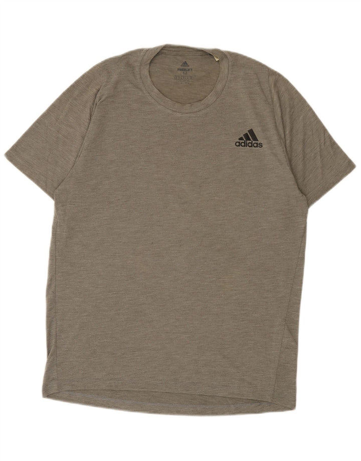 Adidas T-Shirt Climalite Homme Gris Moyen Polyester