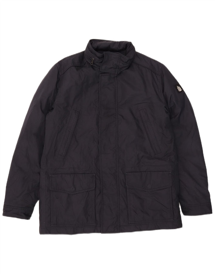 Marina Yachting Veste matelassée à capuche pour homme IT 50 Large Bleu Marine Polyester