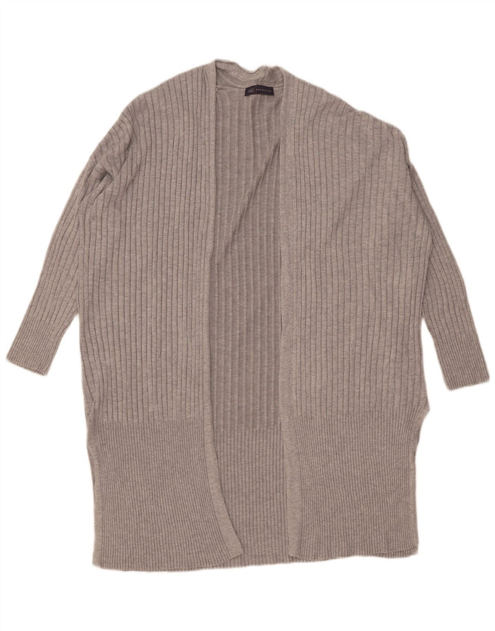 Marks & Spencer Pull cardigan ouvert long pour femme UK 14 Gris moyen