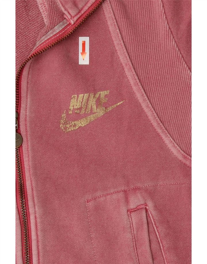 Nike Veste de survêtement pour femme UK 10/12 Rose moyen en coton