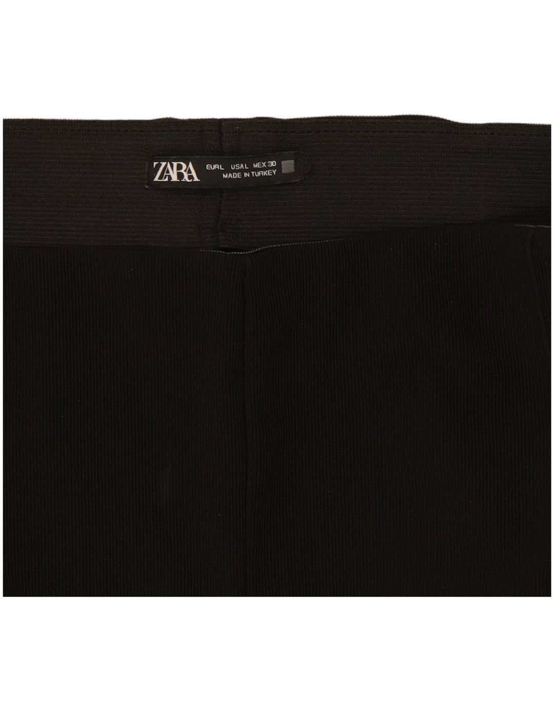 Zara Womens Stirrup Leggings UK 14 Large Noir