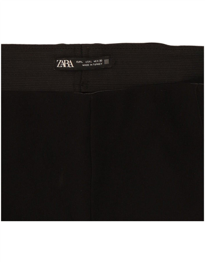Zara Womens Stirrup Leggings UK 14 Large Noir