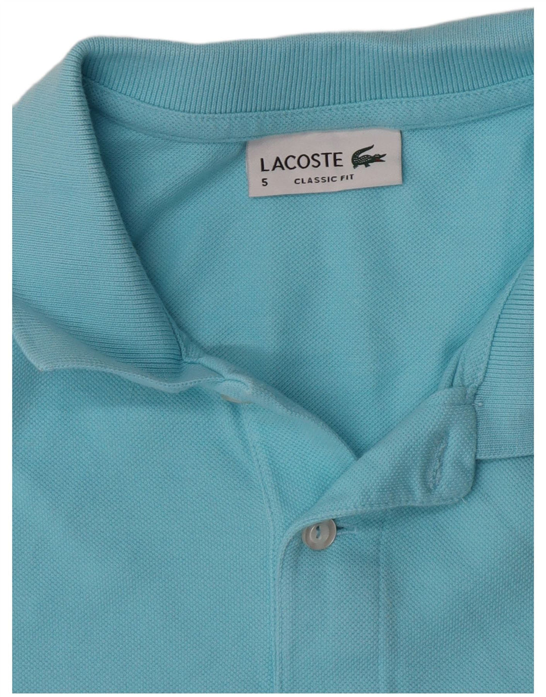 Lacoste Polo coupe classique pour homme Taille 5 Grand Bleu