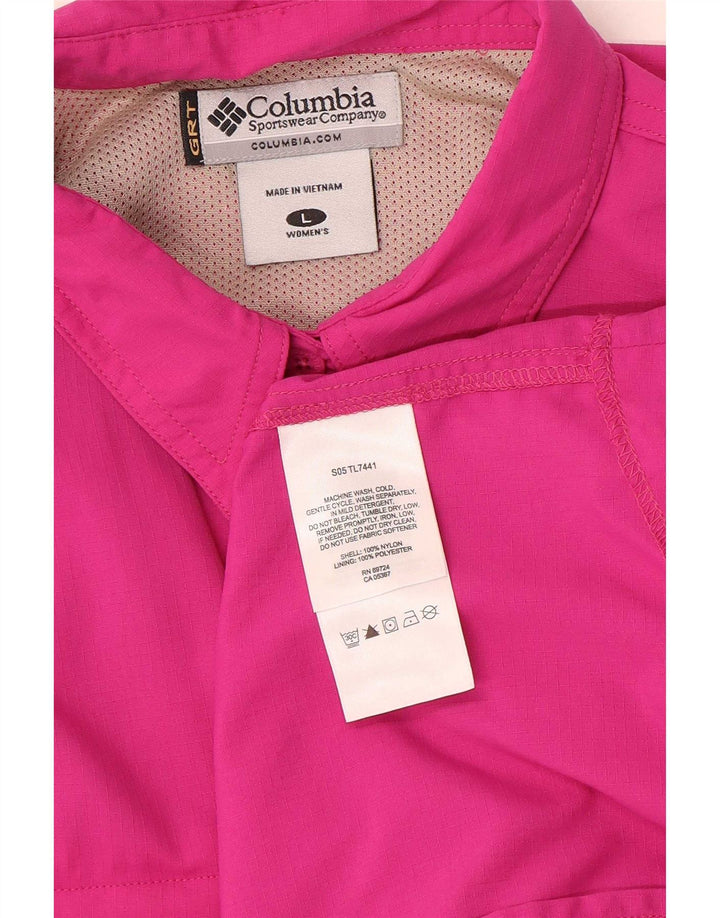 Columbia Chemise Femme UK 16 Large Rose Nylon