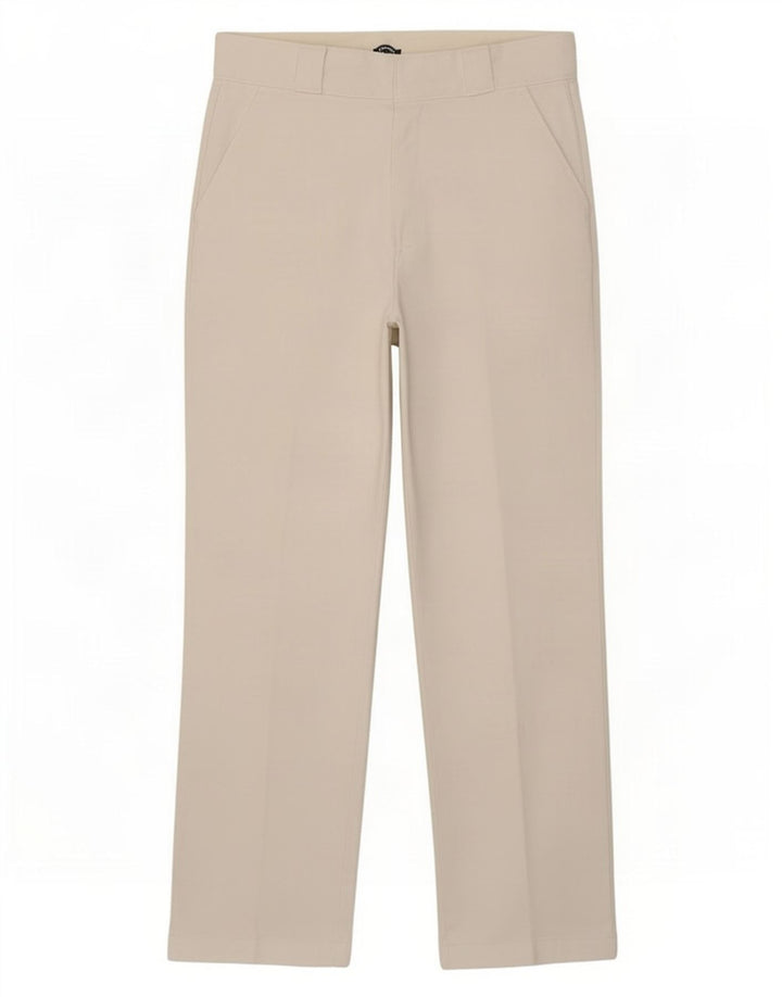 Dickies Pantalon Chino Droit Femme W28 L26 Blanc Polyester