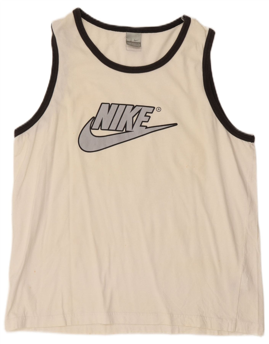 NIKE Débardeur graphique pour homme UK 46/47 XL Coton blanc cassé