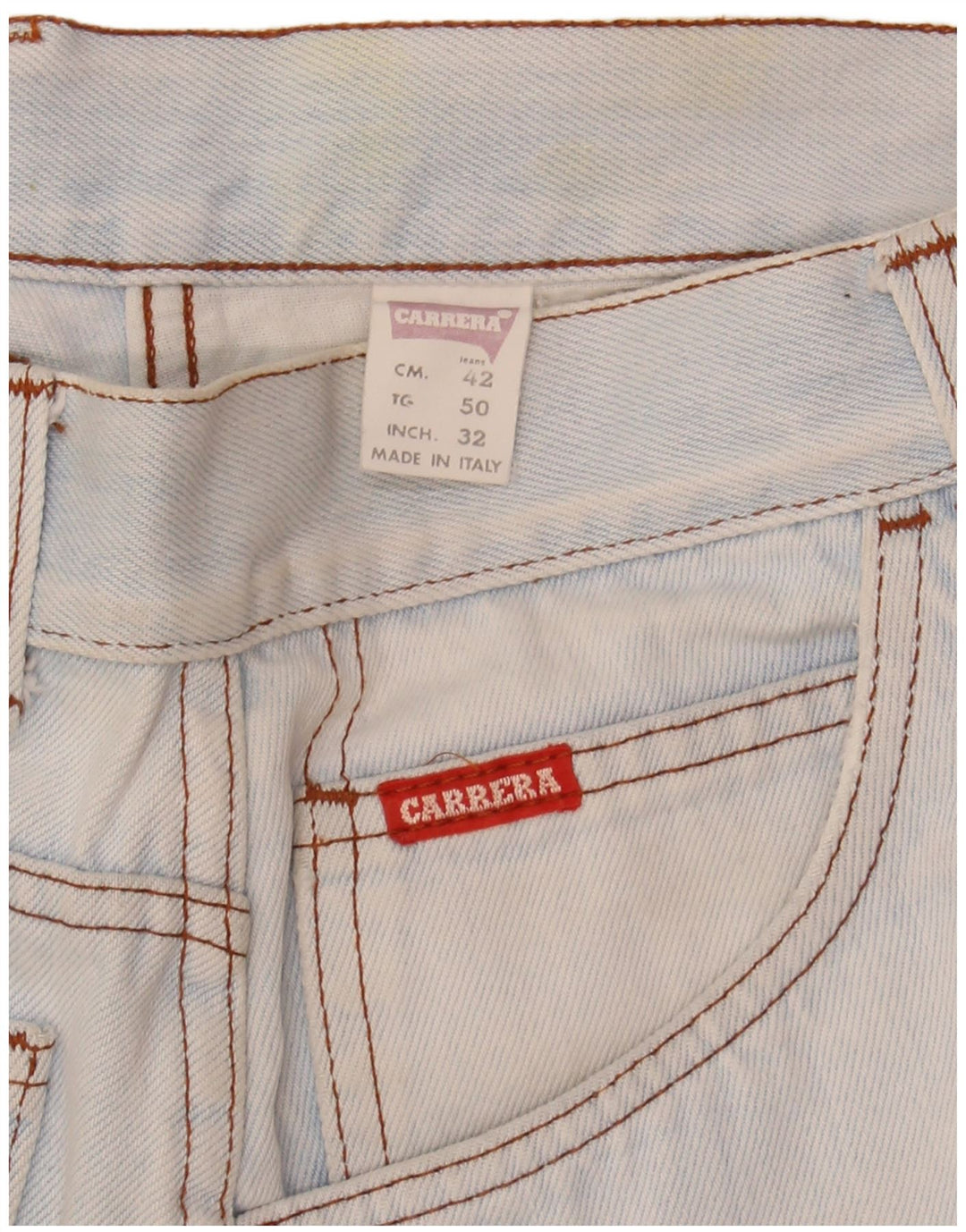 CARRERA Womens Denim Skirt IT 42 Medium W30  Blue Cotton