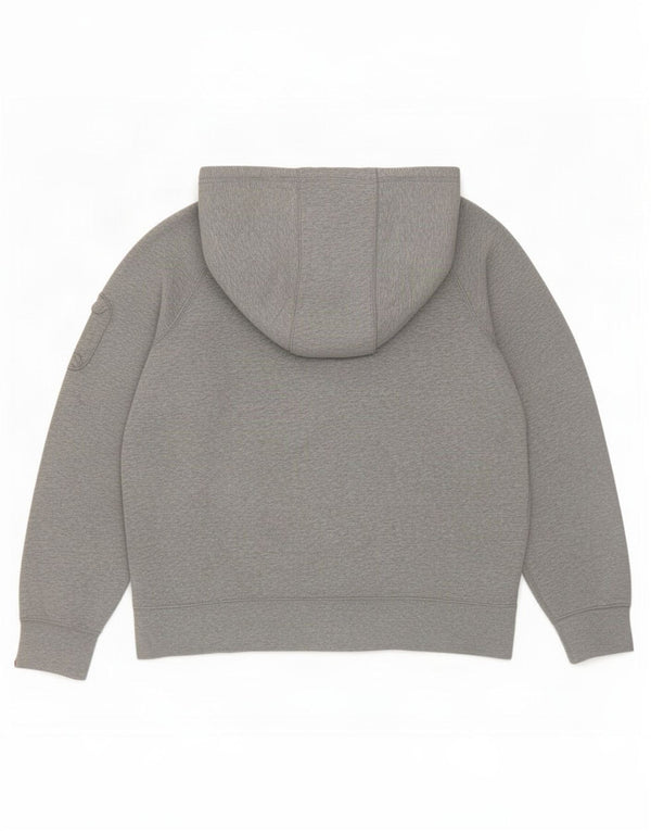 Nike Pull à capuche zippé pour homme Grand coton gris