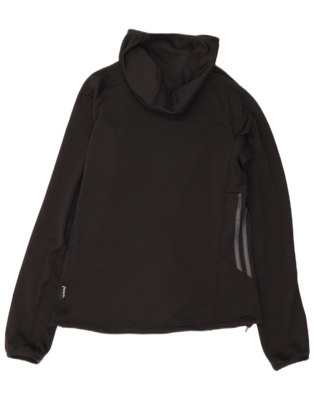Adidas Pull à capuche zippé pour femme UK 10 Petit Noir Polyester