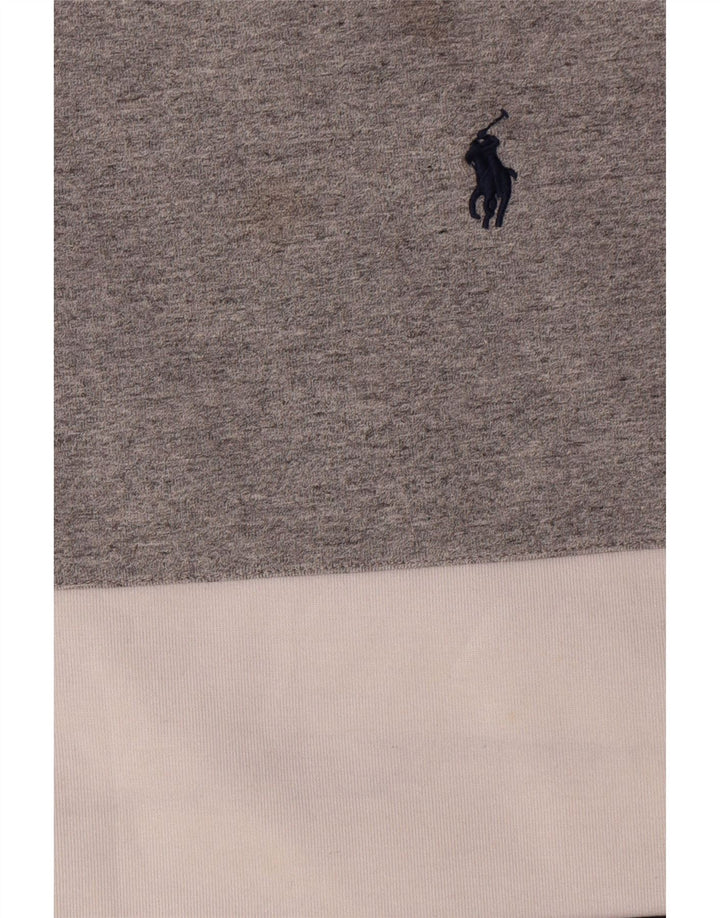Polo Ralph Lauren Sweat-shirt pour homme en polyester color block grand gris