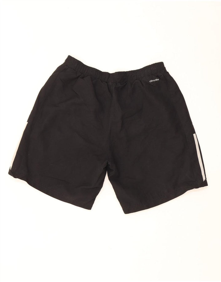 ADIDAS Short de sport Climalite pour hommes, grand, noir, polyester