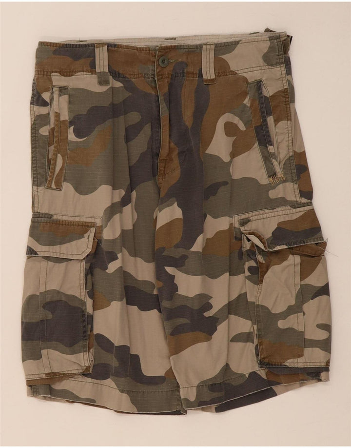 LEE Short Cargo Homme W32 Kaki Moyen Camouflage Coton
