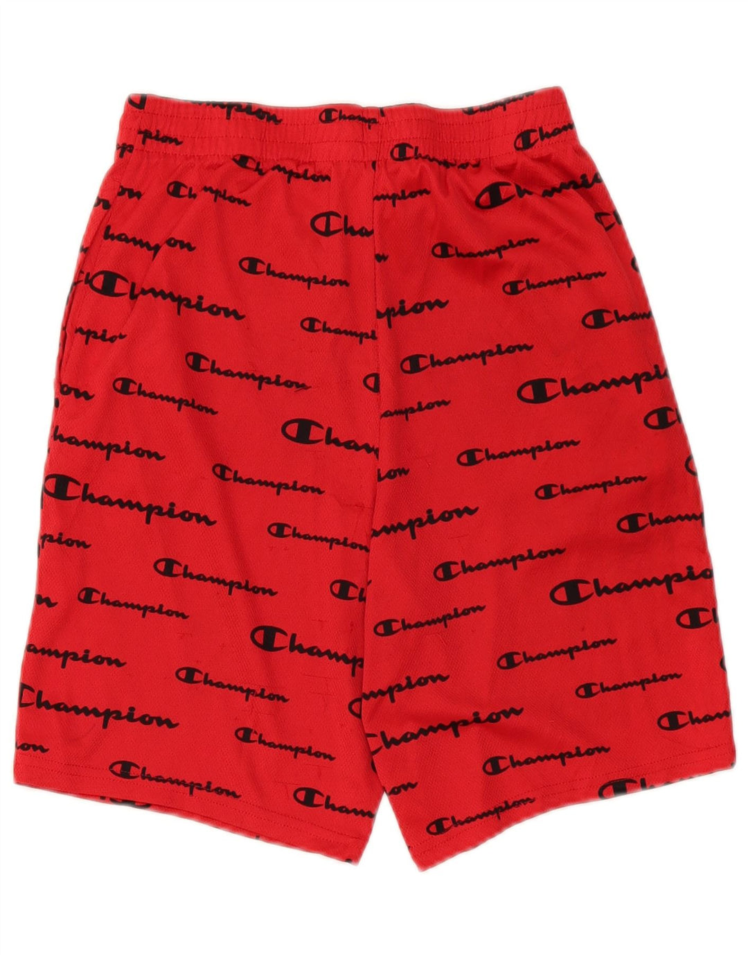 Champion Short de Sport Graphique Garçon 15-16 ans Rouge Polyester