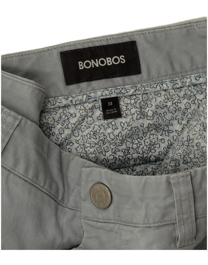 BONOBOS Short Chino Homme W38 XL Gris Coton