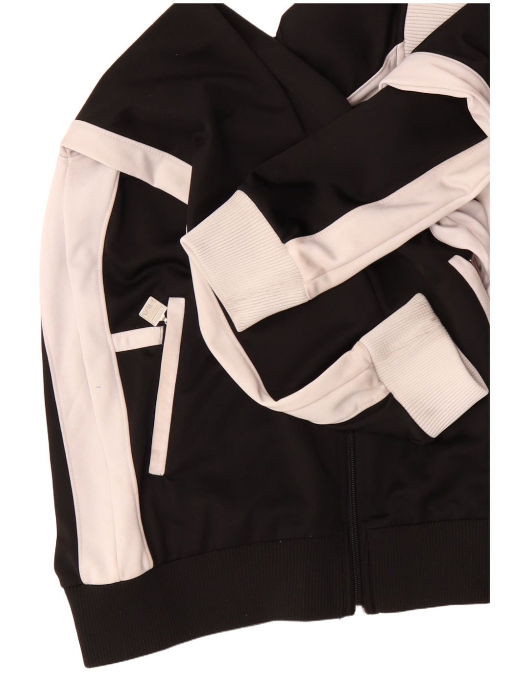 Fila Veste de survêtement pour homme Petit Noir Polyester Colorblock