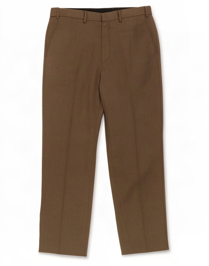 Marks & Spencer Pantalon Chino Droit Homme W34 L31 Gris Polyester