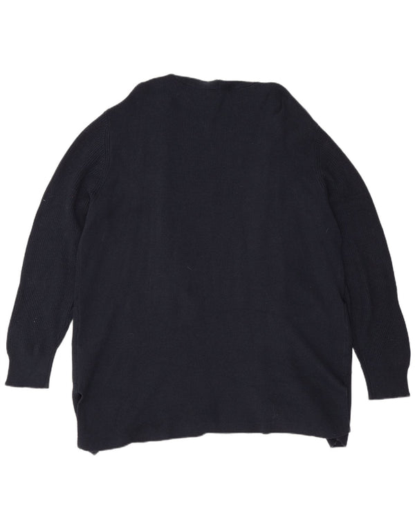 Marks & Spencer Pull cardigan ouvert long pour femme UK 20 2XL Bleu marine