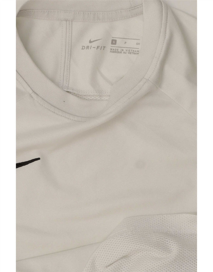 Nike Hommes Dri Fit T-Shirt Haut Petit Blanc Colorblock