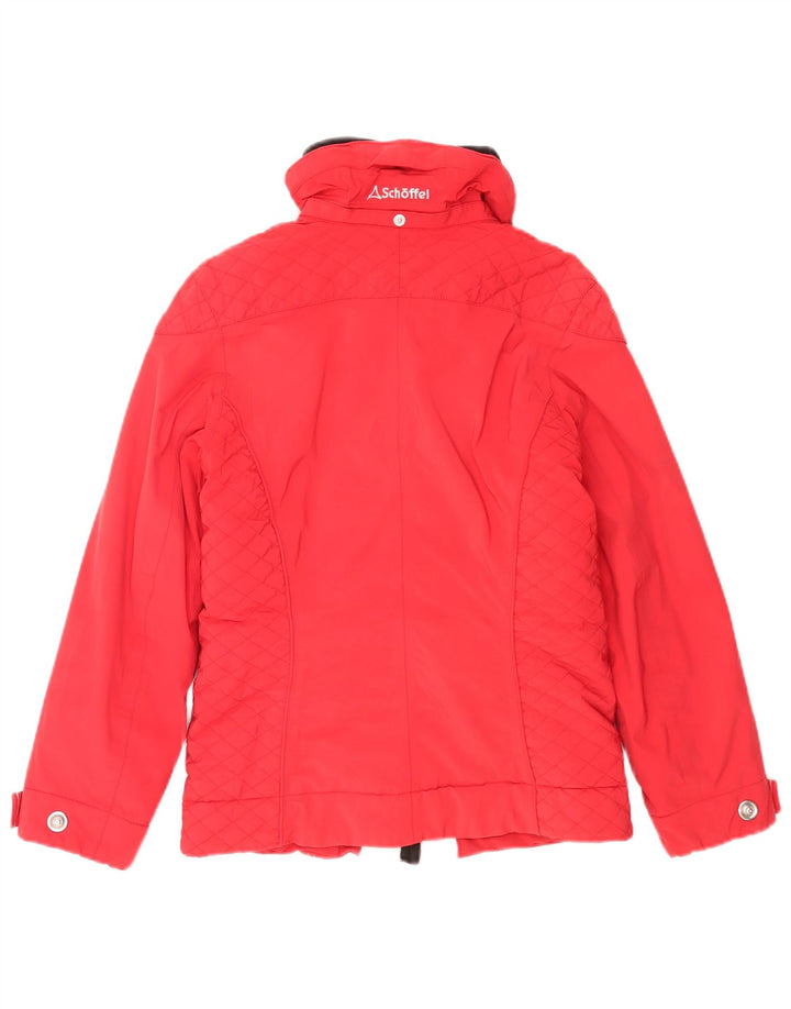Schoffel Veste de Ski Femme UK 10 Small Rouge Colourblock Polyamide