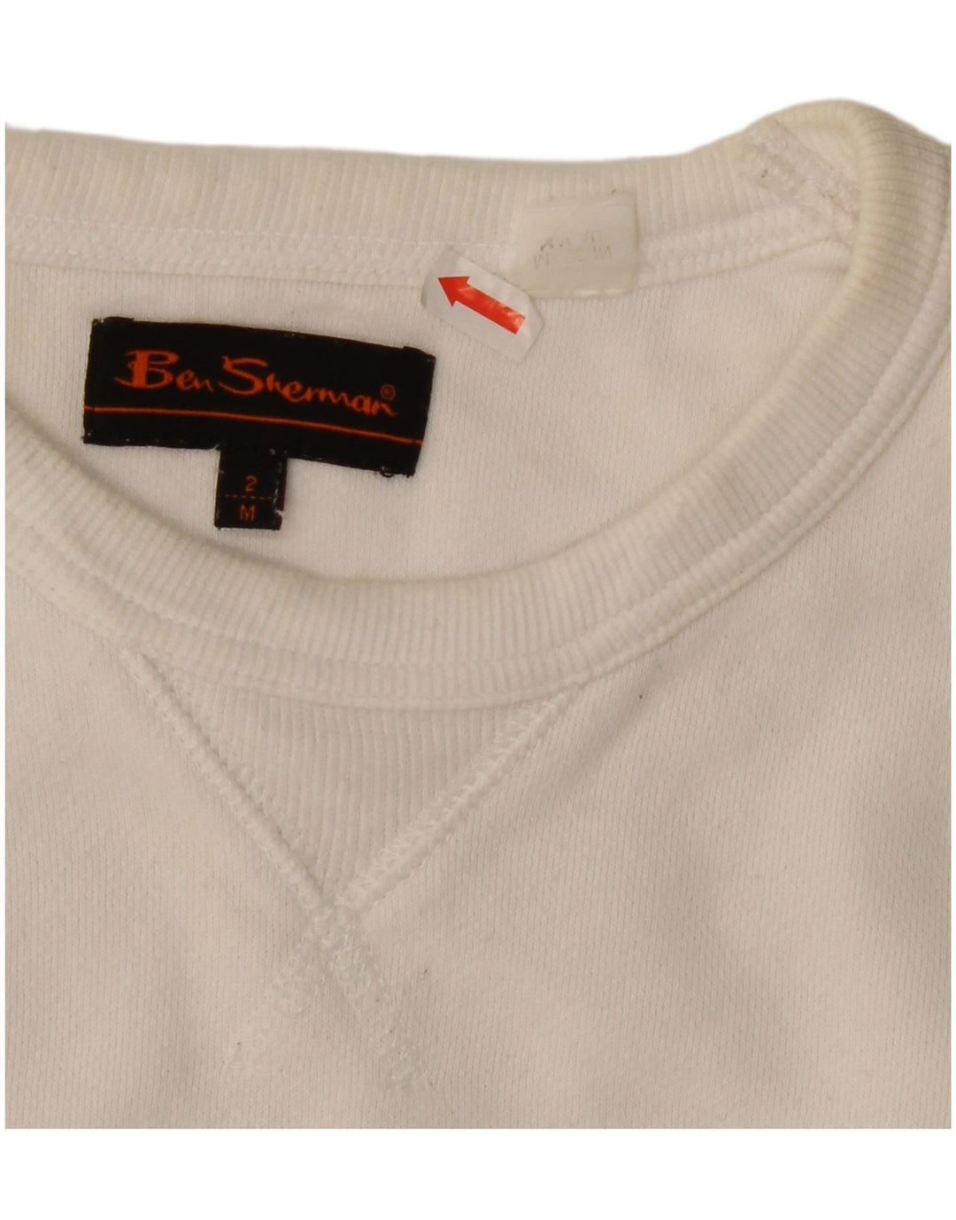 Ben Sherman Sweat-shirt graphique pour homme en coton blanc moyen