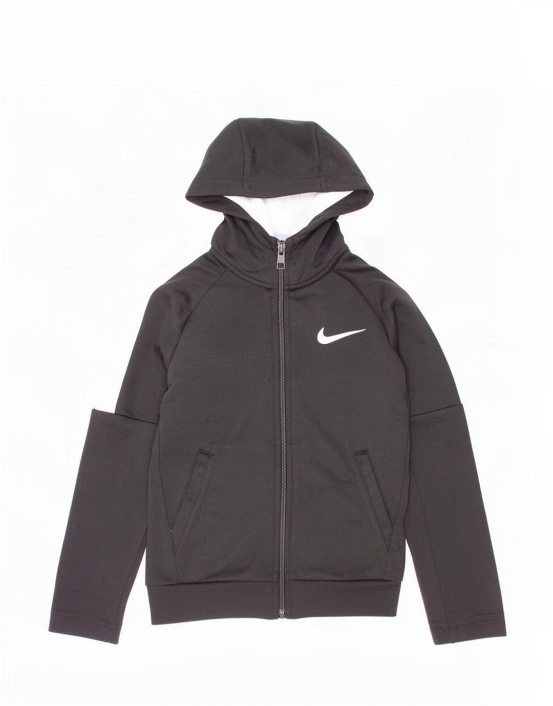 Nike Garçons Zip Sweat à capuche 4-5 ans Petit Noir Colourblock Polyester